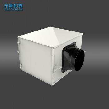 Caja purificadora de aire de 10 pulgadas con filtros primarios, de carbón activado y HEPA
