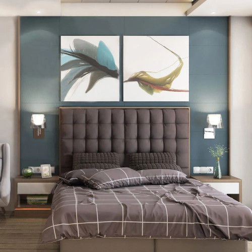 Diseño moderno para una pequeña habitación de bajo presupuesto.