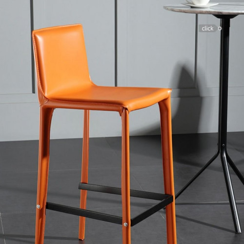 High Back Leather Bar Chair