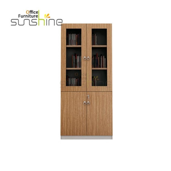 Tủ tài liệu văn phòng bằng gỗ cửa đôi cao 1.8 mét YS-A6-K8018