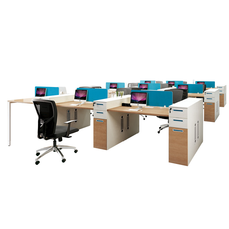 XFS-M3012A Office Wooden Furniture Model Face to Face 4 Seats Staff Workstation
