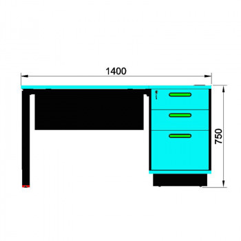 XFS-M1470 New Design Staff Area Wooden Office Table Design Staff Desk