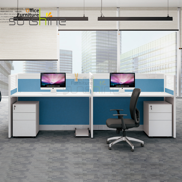 KU-GK3 Face 2 Face Partition Workstation For 4 Seats