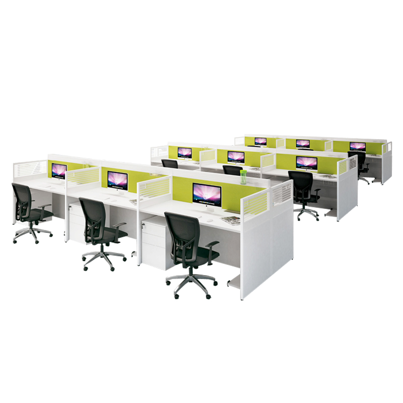 KU-GK6+K3 Face 2 Face Partition Workstation For 6 Seats