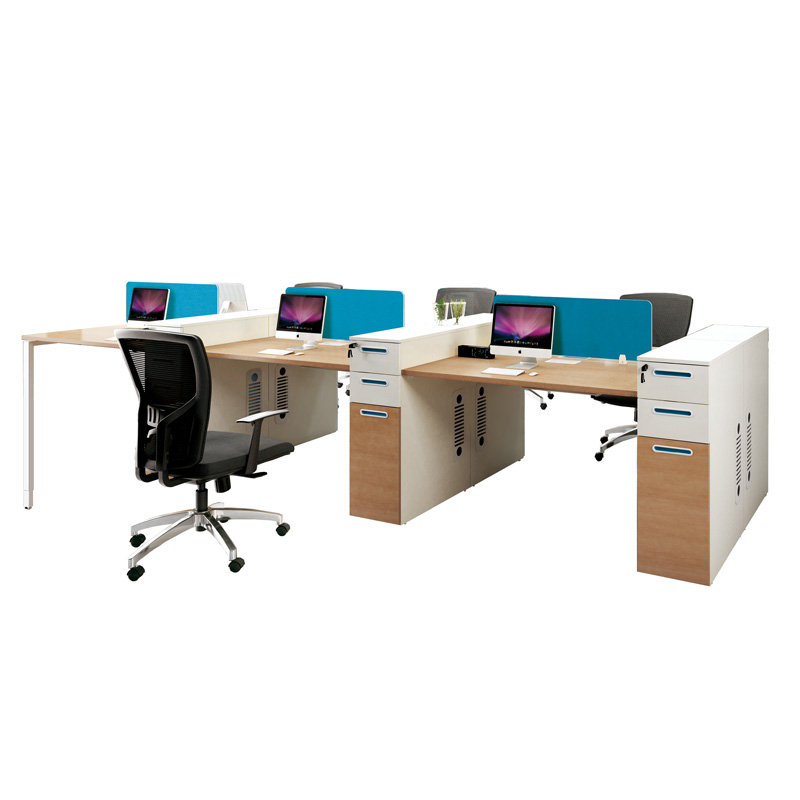 XFS-M3012B Open Staff Area Screen Workstation Face to Face 4 Seats