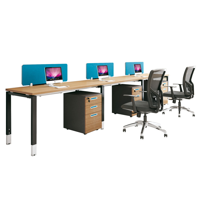 XFS-M2460 bureau en bois droit 2 places