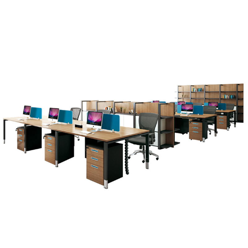 XFS-M2860 Staff Workstation Area Straight Screen Workstation 2 person workstation