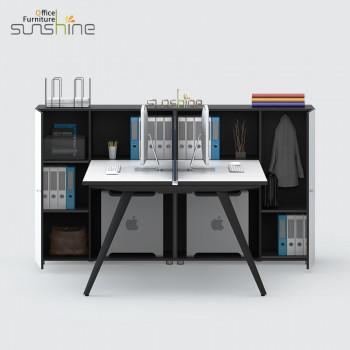 Modern modular office furniture two person computer desk BY-W1101