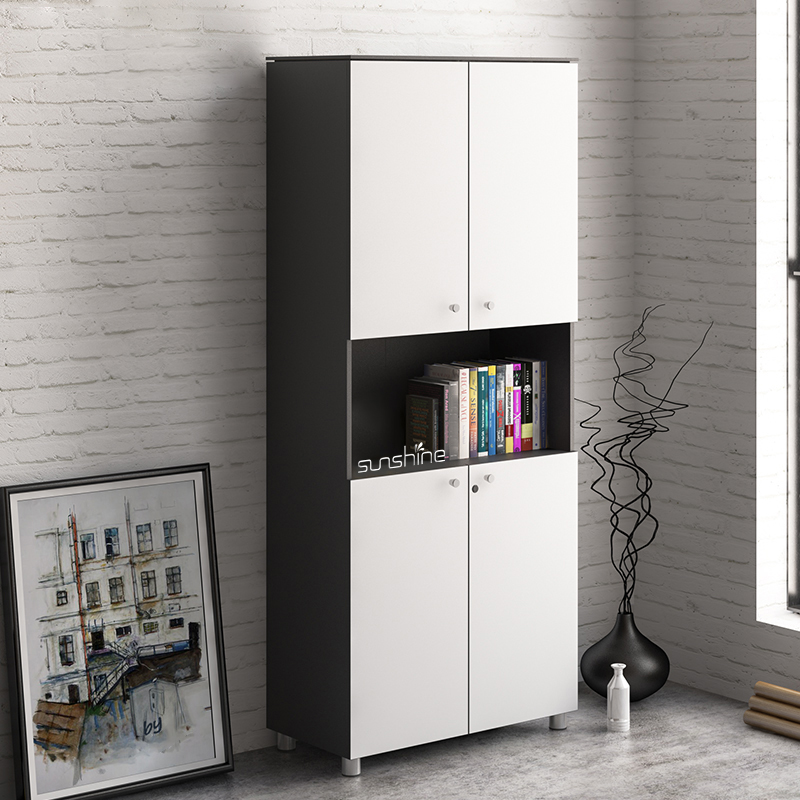 Modern office storage bookcase with doors BY-C901