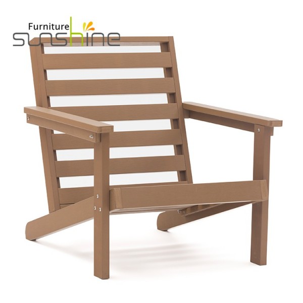 Outdoor Wooden Sofa Brown Garden Patio Courtyard Chair Set