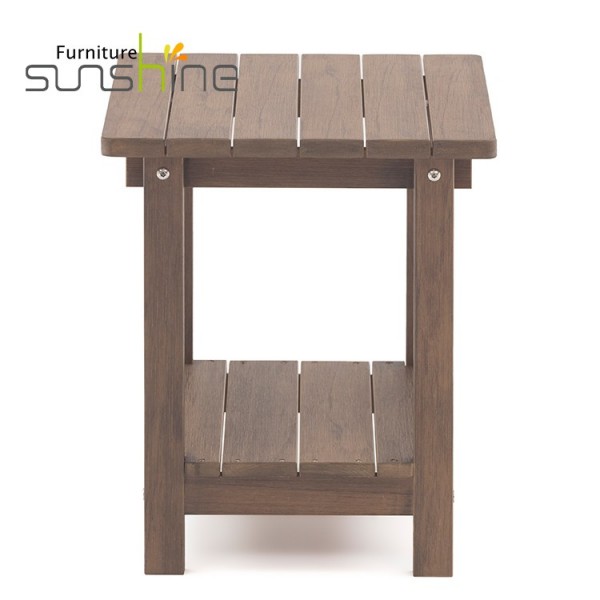 Hot Sale Hdpe Plastic Wood Adirondack Side Table Leisure Side Table For Patio
