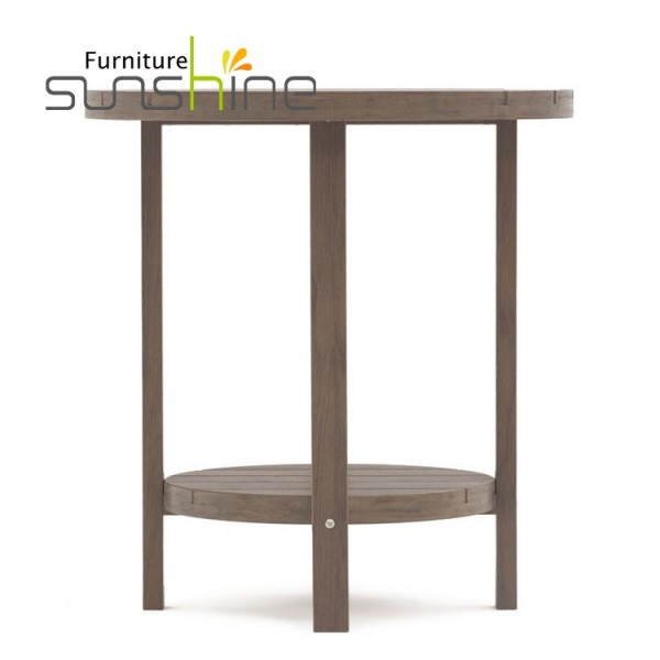 Wholesale Outdoor End Table Wood Hdpe Small Round Table For Garden