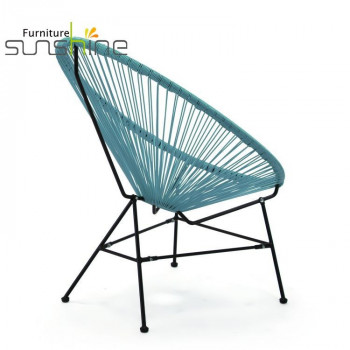 Outdoor-Stuhlmöbel Pe Rattan Allwetter Oval Acapulco Stuhl für Garten