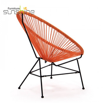 Outdoor Furniture Patio Garden Kursi Telur Acapulco Modern Disesuaikan Berwarna-warni