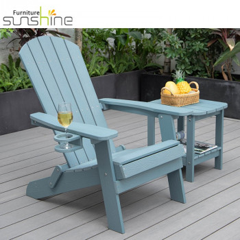 Ghế Adirondack bằng gỗ nhựa hiện đại Ghế HDpe Ngoài trời Ghế Adirondack Gấp