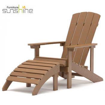 Bán Chạy Ngoài Trời Ghế Adirondack Ghế Đồ Nội Thất Không Thấm Nước Vườn Bãi Biển Sun Lounger Gấp Wo