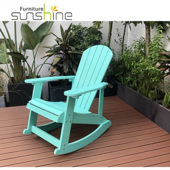 Ghế Adirondack hiện đại Ghế bập bênh bằng gỗ nhựa tái chế cho ngoài trời
