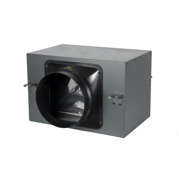Caja purificadora de aire de 6 pulgadas con filtros primarios, de carbón activado y HEPA