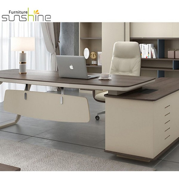Factory Wholesale Home Chinese Style Melamine Corner General Manager Office Furniture desk