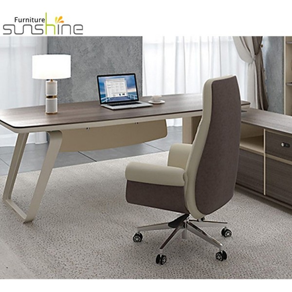 Modern Wooden Office Desk Wood Furniture Office U-shaped Leg Frame Study Desk