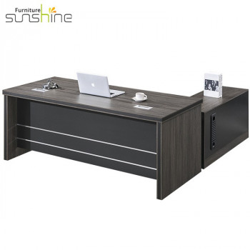 Sunshine L-vorm Modern melamine houten kantoor Computerbureau Executive Desk Office