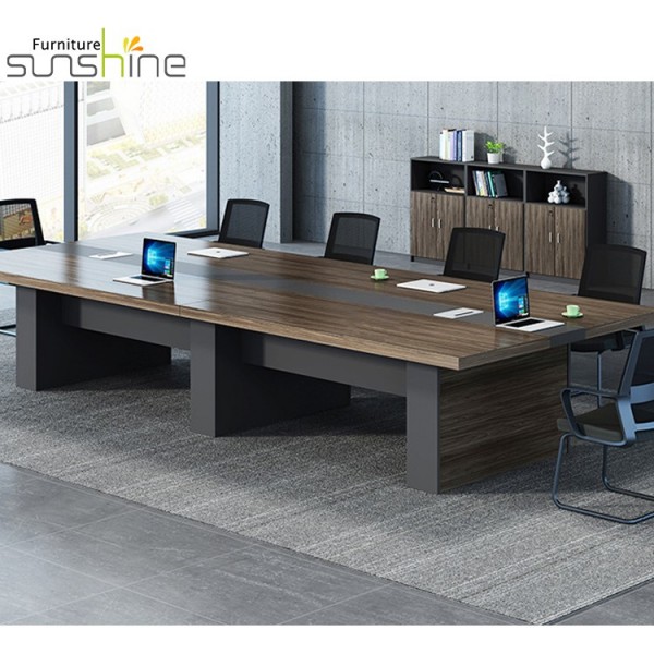 Mesa de escritório fabricante de fábrica E1 Mfc material mesa de conferência de madeira para escritório