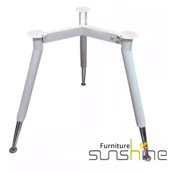Modern Black/white Side Table Round Glass Coffee Table Leisure Metak Bar Legs