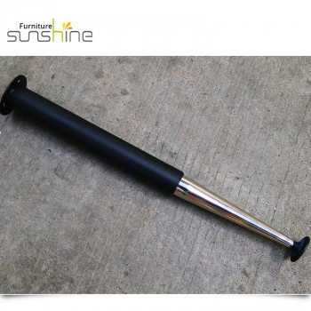 Wholesale Furniture Table Leg Aluminum Alloy Round Tempered Cylinder Stand Table Leg For Office Meet