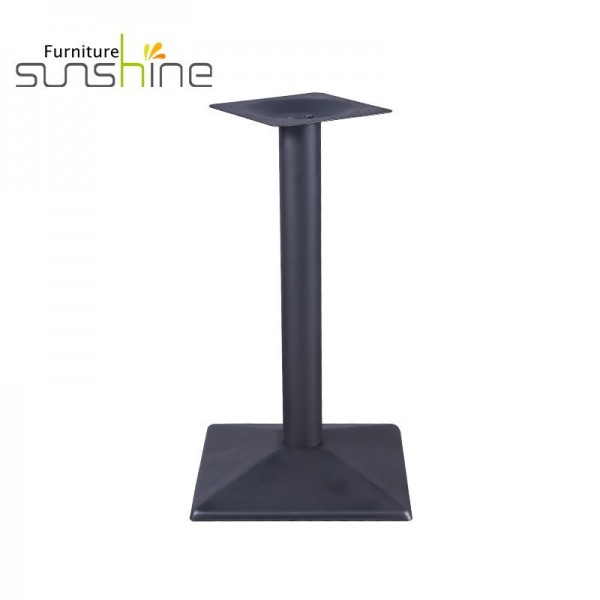 Wrought Iron Dining Table Base Square Large Round Table Base Black Leg Part For Table
