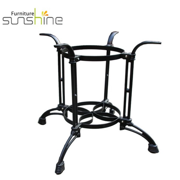 Durable And Antique Style Black Cast Iron Base Table Legs Dinertable