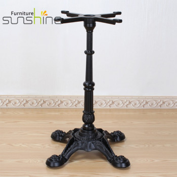Unique Style Metal Table Base Industrial Carved Pedestal For Dining Table Bases