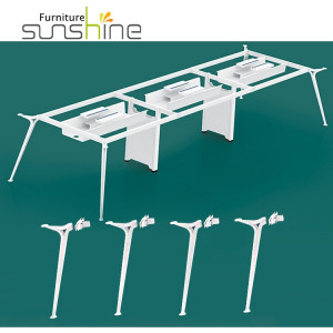Pieds de table réglables en alliage d'aluminium/acier à revêtement en poudre solide et durable pour bureau Des