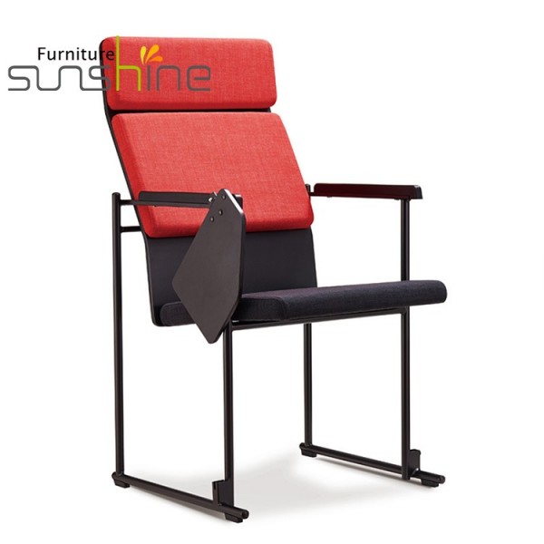 Modern Design Red Color Concise Chair Auditorium Seat Church Chair