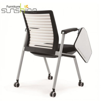 Chaise simple mobile de Hall de rapport de chaise d'étude moderne avec la chaise pliable d'école de formation de roues