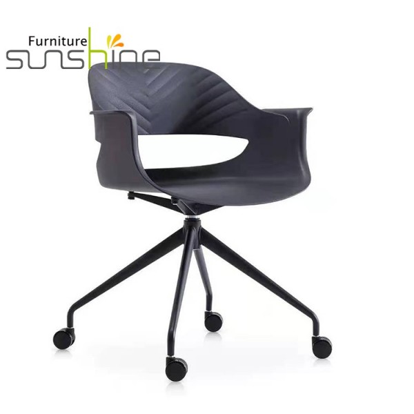 Office System Furniture Executive Office Chair Plastic Swivel Chairs With Wheels