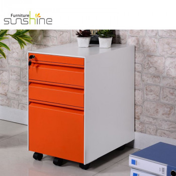 लॉक के साथ हाई क्वालिटी ऑफिस कैबिनेट मोबाइल पेडस्टल पोर्टेबल फाइल कैबिनेट