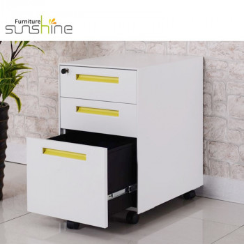 Mobile Filing Cabinet Pedestal For Home Office Stylish Desk Side Cabinet With Lock