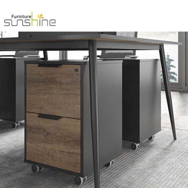 Tủ ngăn kéo lưu trữ phòng khách Tủ gỗ di động dọc di động 3 ngăn kéo tủ văn phòng