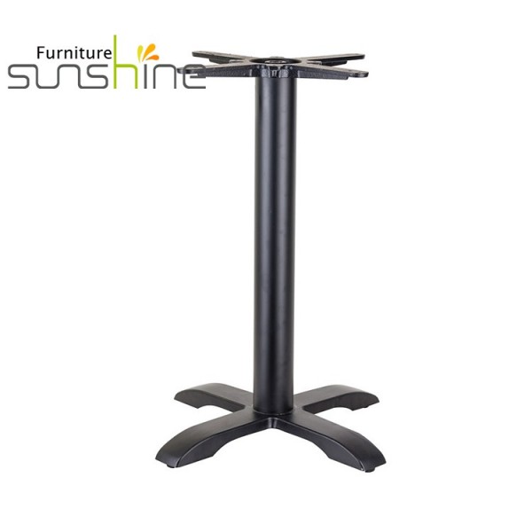 Furniture Legs 720mm Height Cross Cast Iron Table Base Polished Tulip Table Legs