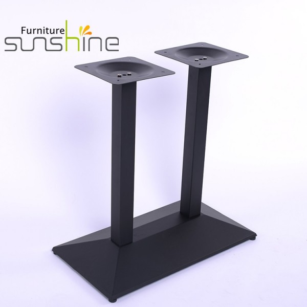 High Quality Double Table Frame Leg Super Stable Cast Iron Metal Table Base For Table Tops