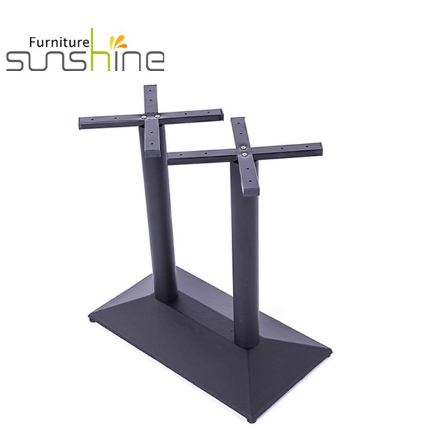 High Quality Double Table Frame Leg Super Stable Cast Iron Metal Table Base For Table Tops