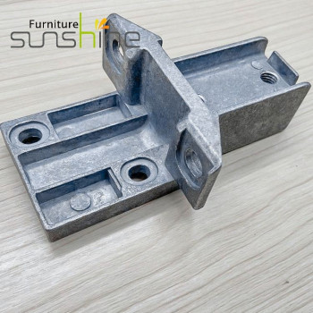 Aluminium Alloy Office Furniture Leg Square Tube Connector Office Desk Frame Accessories Parts