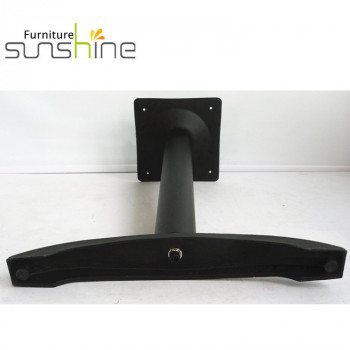 Wholesale Guangzhou Manufacturer Black Metal Double Table Legs Coffee Table Base For Marble Top
