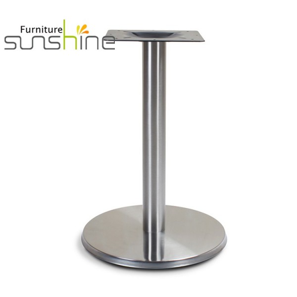 Hot Selling Furniture Leg Round Dining Stainless Steel Table Base For Restaurant Table
