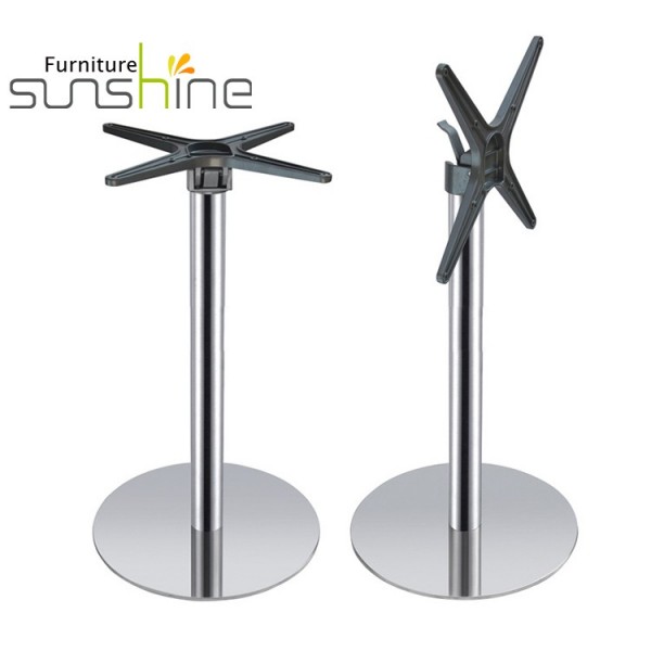 Round Steel Table Legs Chrome Dinning Coffee Table Base 720 Mm Height Table Stand Leg