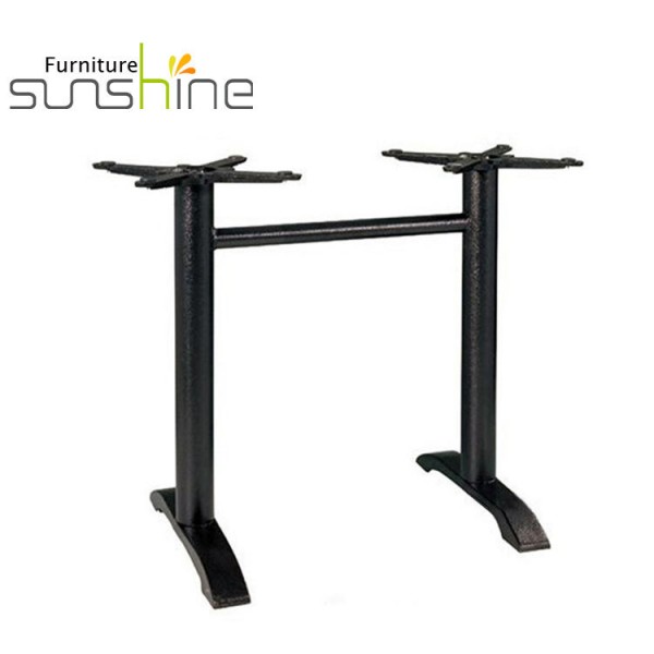 High Quality Dining Table Legs Cast Iron Black Double Supports Dining Chair Legs Coffee Table Base