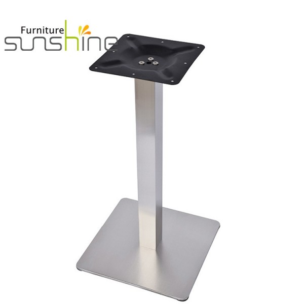 Good Quality Furniture Leg Rectangle Stainless Steel Restaurant Table Base For Single Leg Table