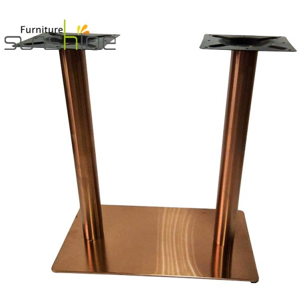 Tulip Cross Furniture Metal Legs Base Decorative Polished Stainless Steel/rose Gold Metal Table Legs