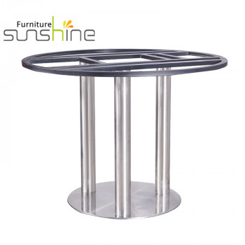 Factory Direct Supply Metal Stainless Steel Furniture Round Table Base Galvanized Leg Base