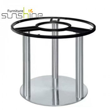 Factory Direct Supply Metal Stainless Steel Furniture Round Table Base Galvanized Leg Base